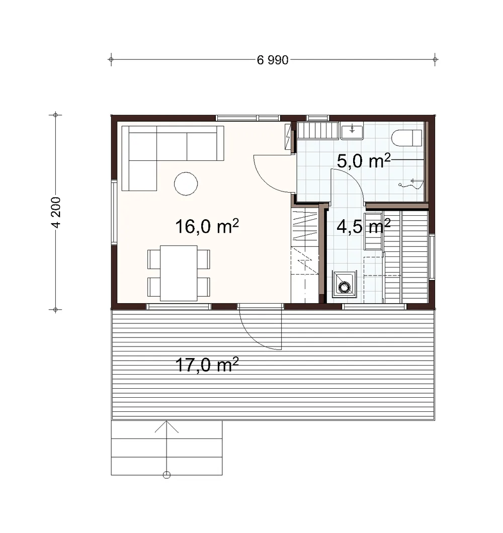 Hieta sauna planritning 1