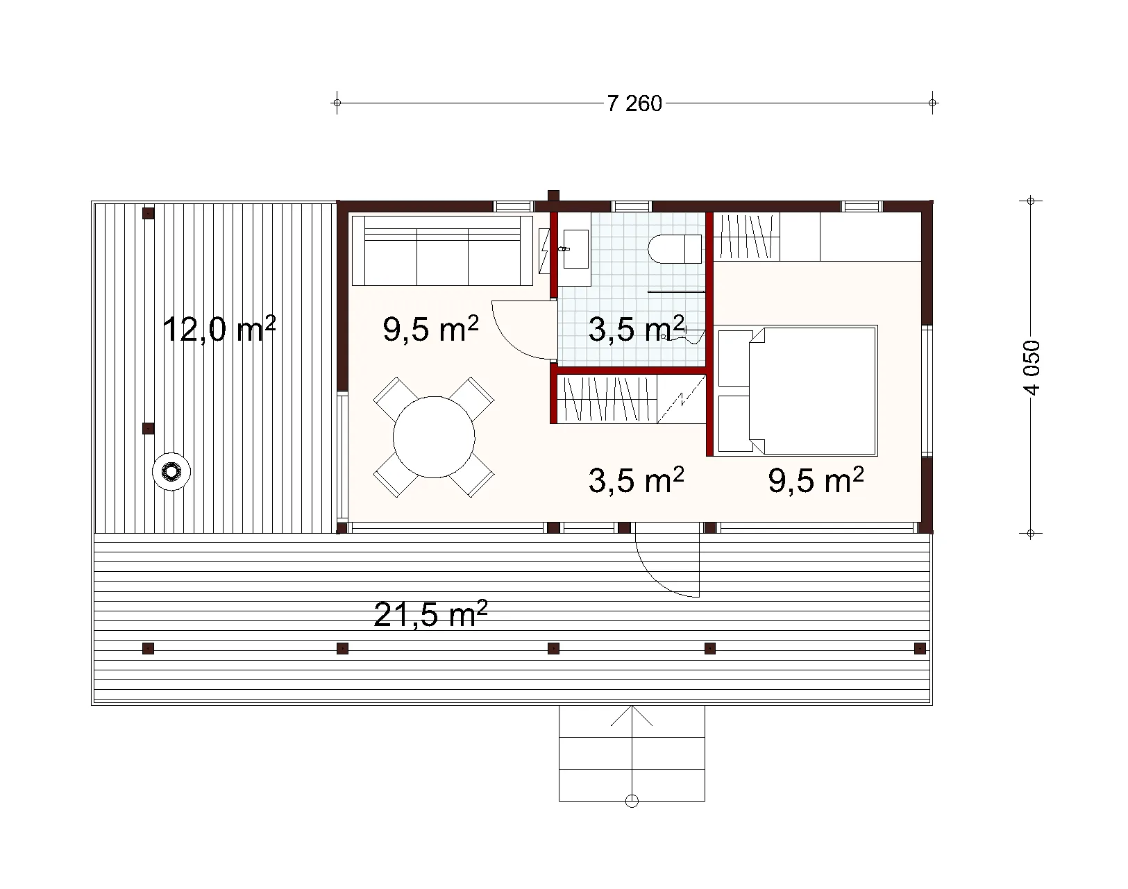 Lux gäststuga planritning 1