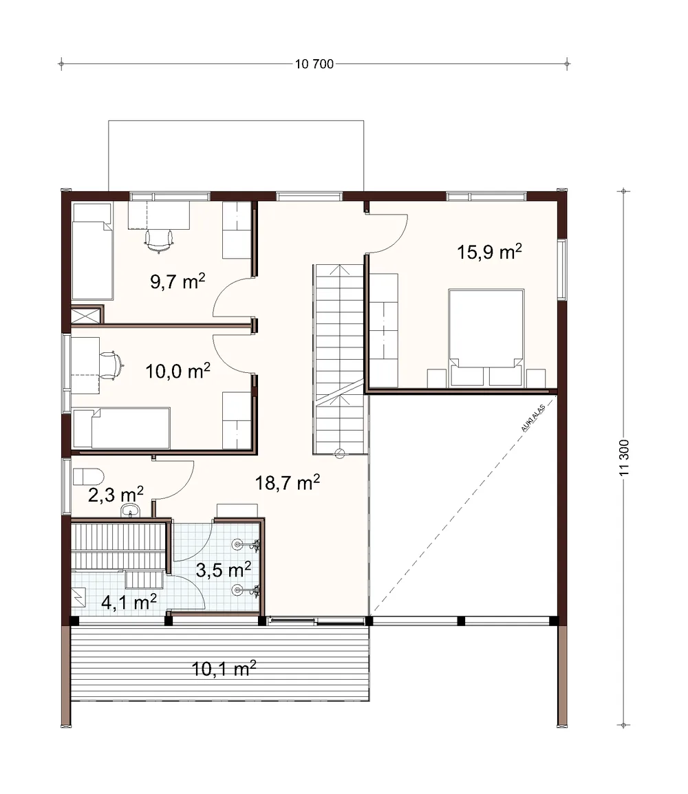 Tuuma 2-planshus planritning 1
