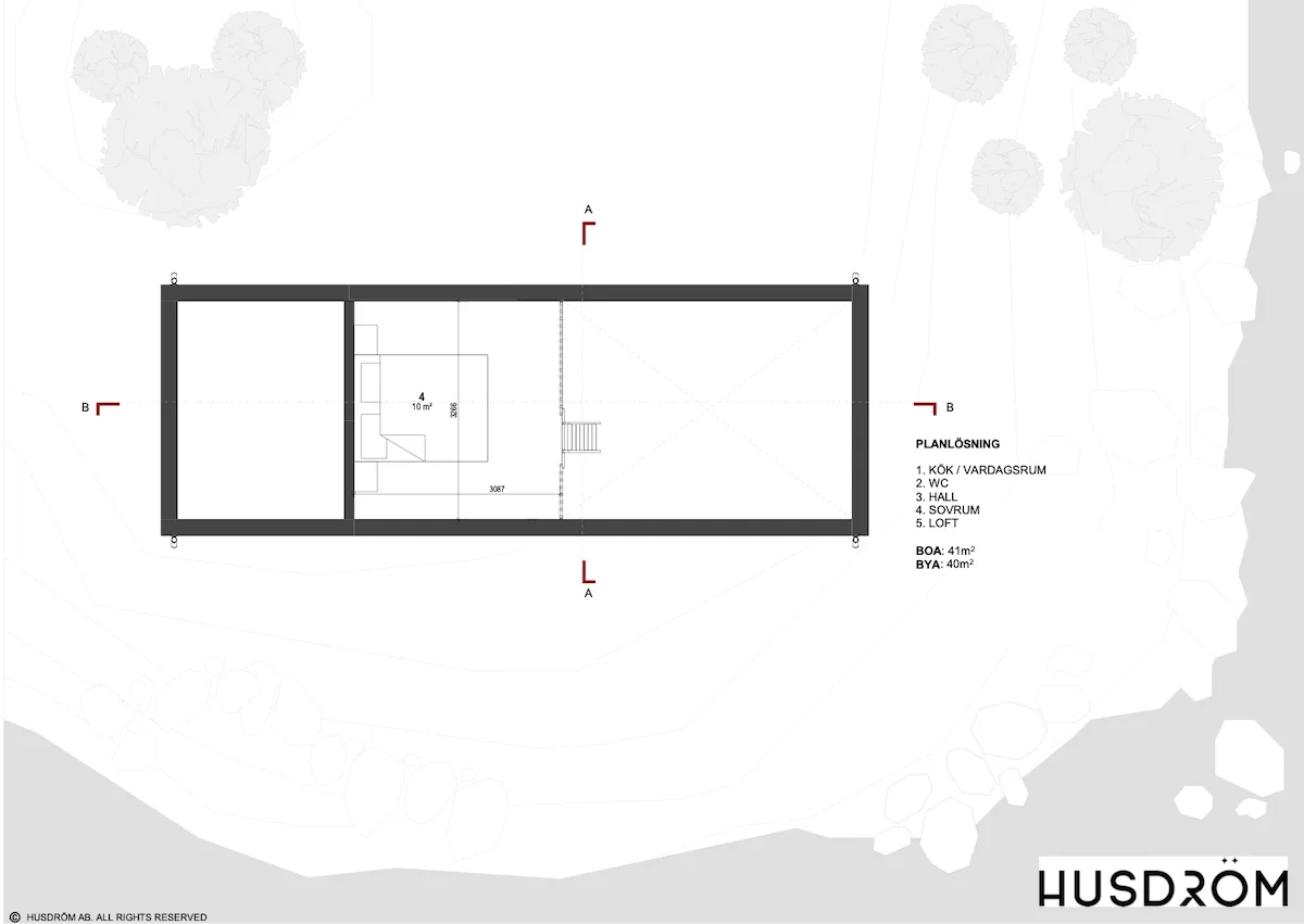 Vinga 40 planritning