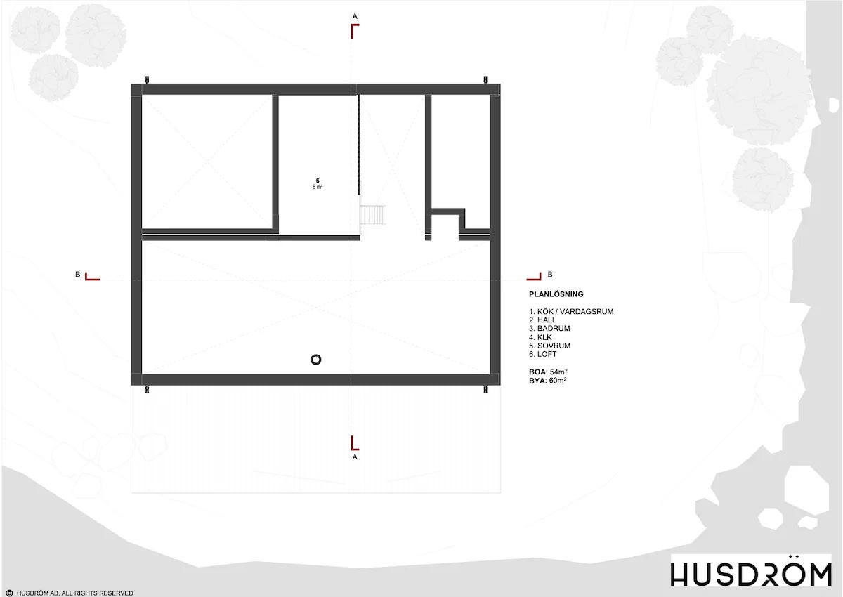 Vinga 60 planritning