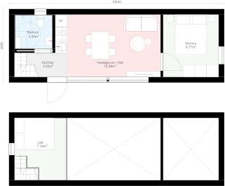 Klassisk K1.40 planritning