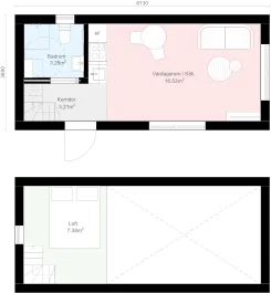 Mansard M2 planritning