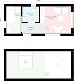 Mansard M2 planritning