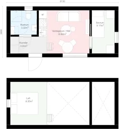 Mansard M2 planritning
