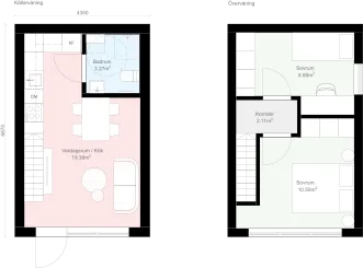 Rak Källarvåning KR1 planritning