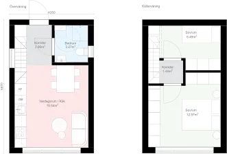 Rak Källarvåning KR1 planritning