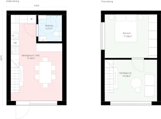 Rak Källarvåning KR1 planritning