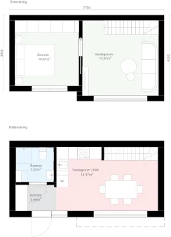 Rak Källarvåning KR2 planritning