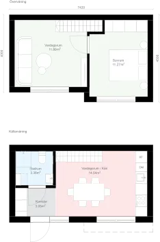 Rak Källarvåning KR2 planritning