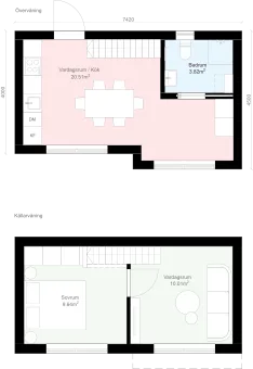 Rak Källarvåning KR2 planritning