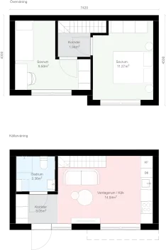 Rak Källarvåning KR2 planritning