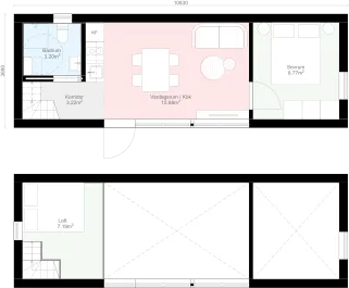 Pulpet P1.40 planritning