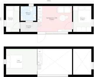 Pulpet P1.40 planritning