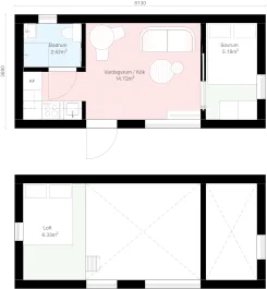Pulpet P2 planritning
