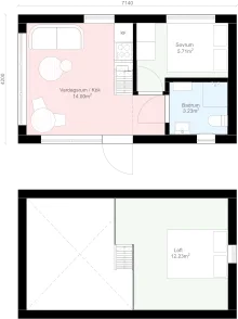 Pulpet P5 planritning