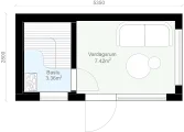 Pulpet P1 planritning