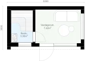 Rak R1 planritning
