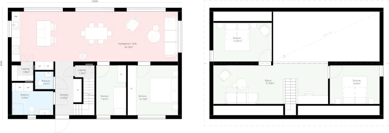 Lofthus K2.100 planritning
