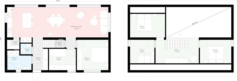 Lofthus K2.100 planritning