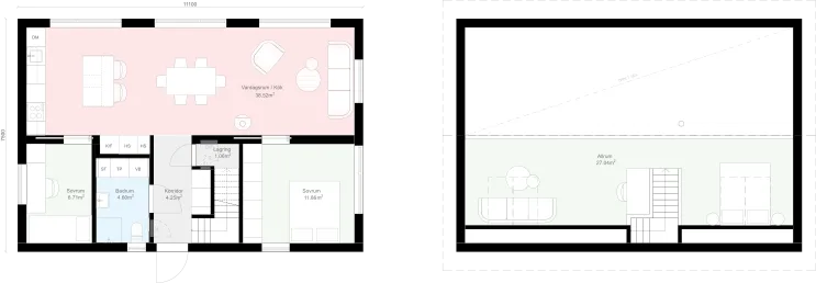 Lofthus K2.80 planritning