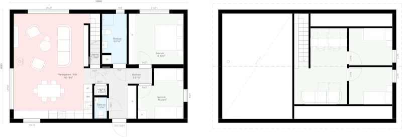 Lofthus K3.100 planritning