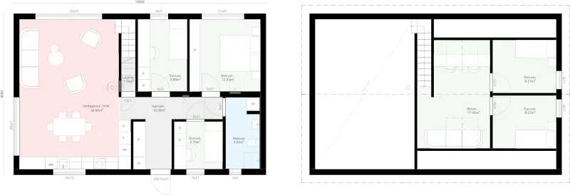 Lofthus K3.100 planritning