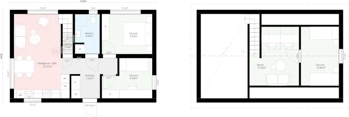Lofthus K3.65 planritning