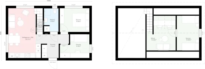Lofthus K3.65 planritning