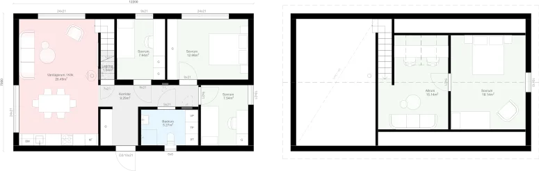 Lofthus K3.85 planritning