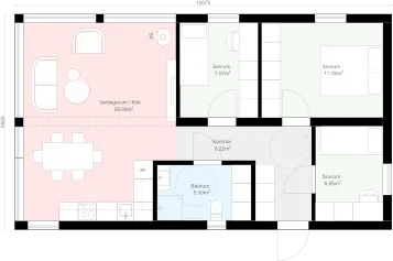 Pulpet 80.3P planritning