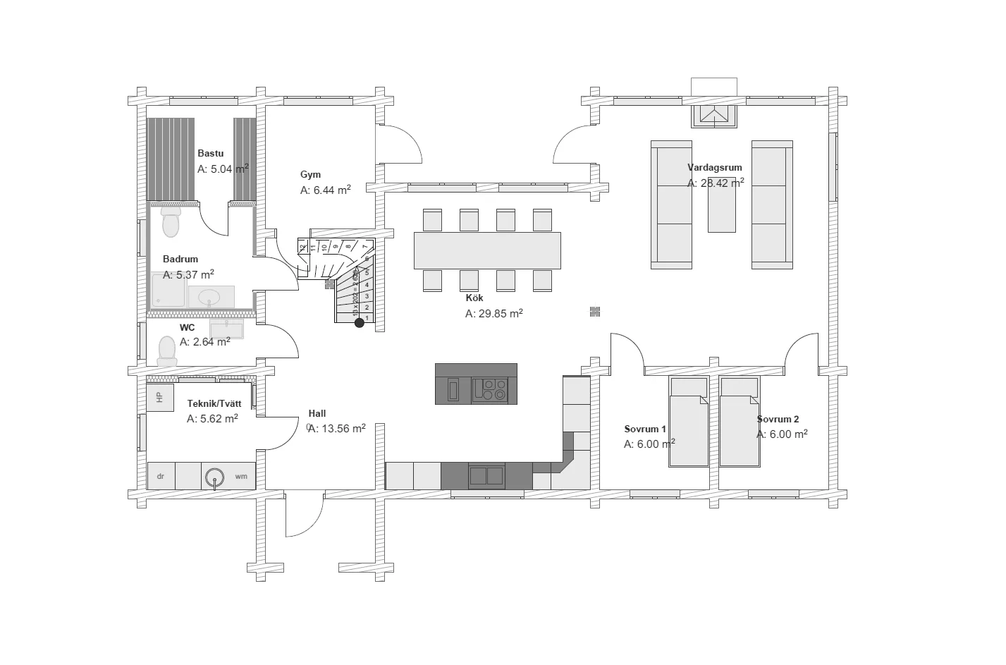 Foskdal planritning 1