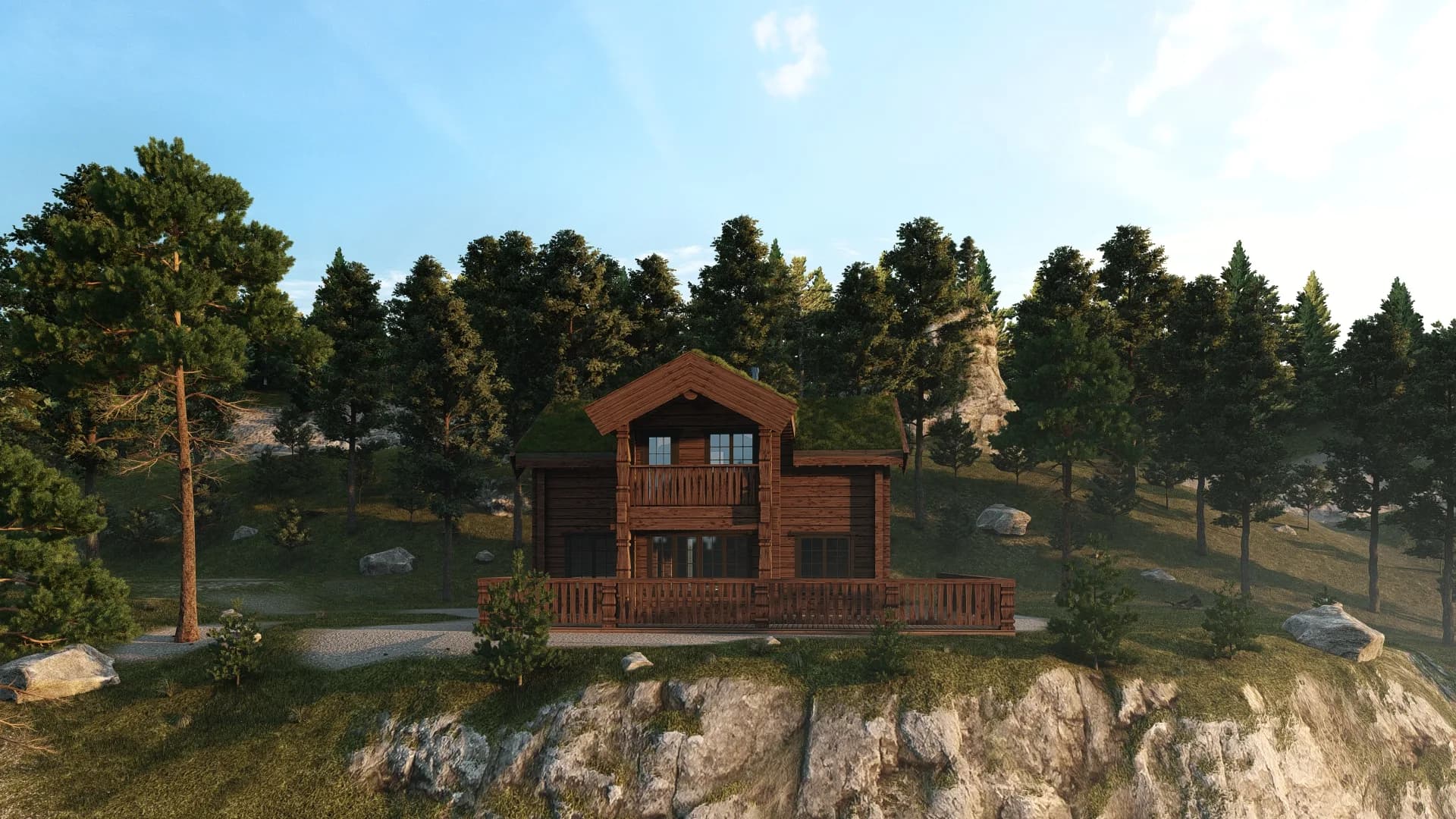 Husmodell Vemdalen vy framifrån