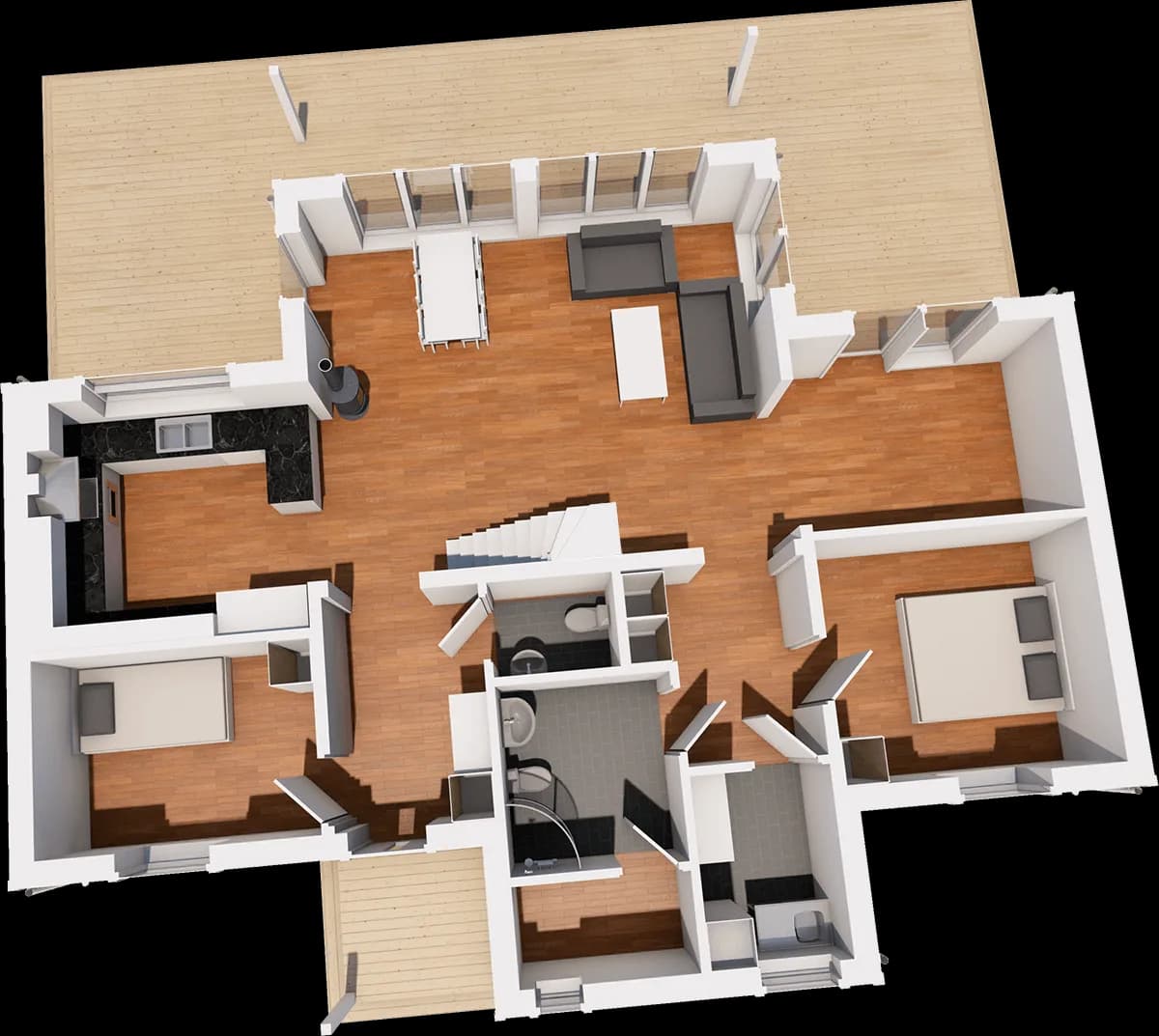 Björkdal 145 loft planritning 1