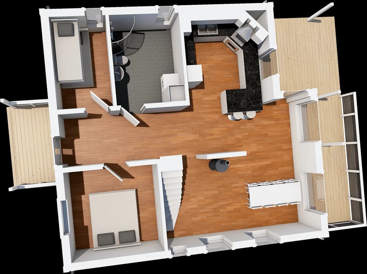 Granå 103 loft planritning 1
