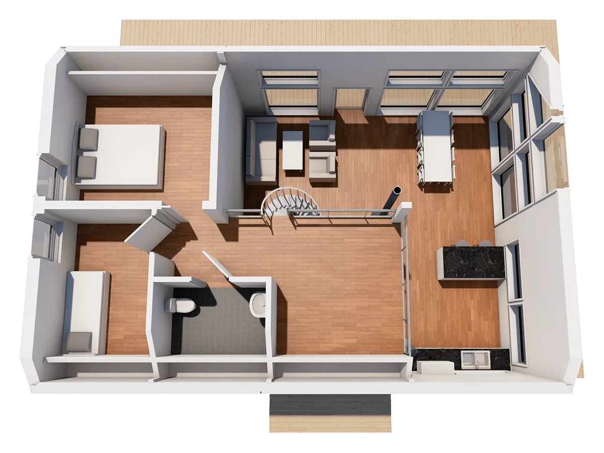 Kågedalen 99 loft planritning 1
