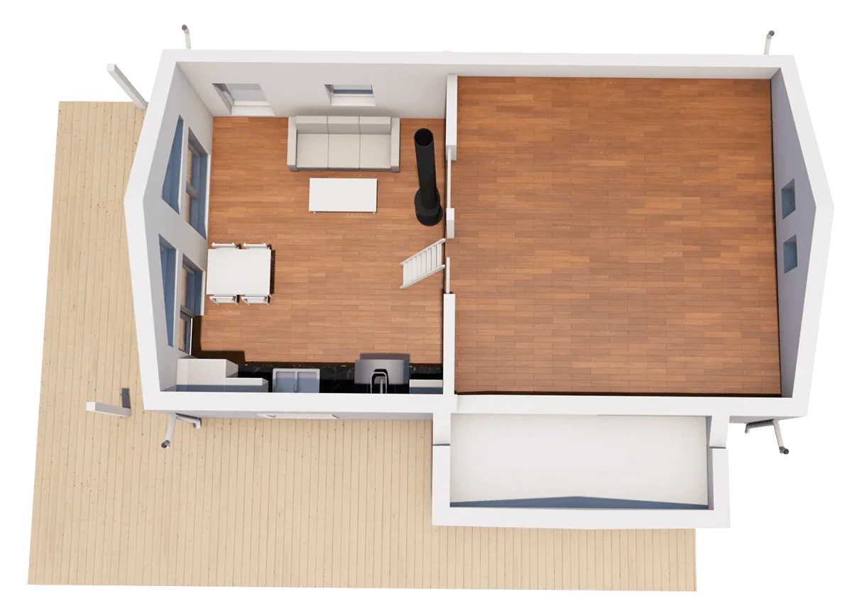 Klöverfors 73 loft planritning 2
