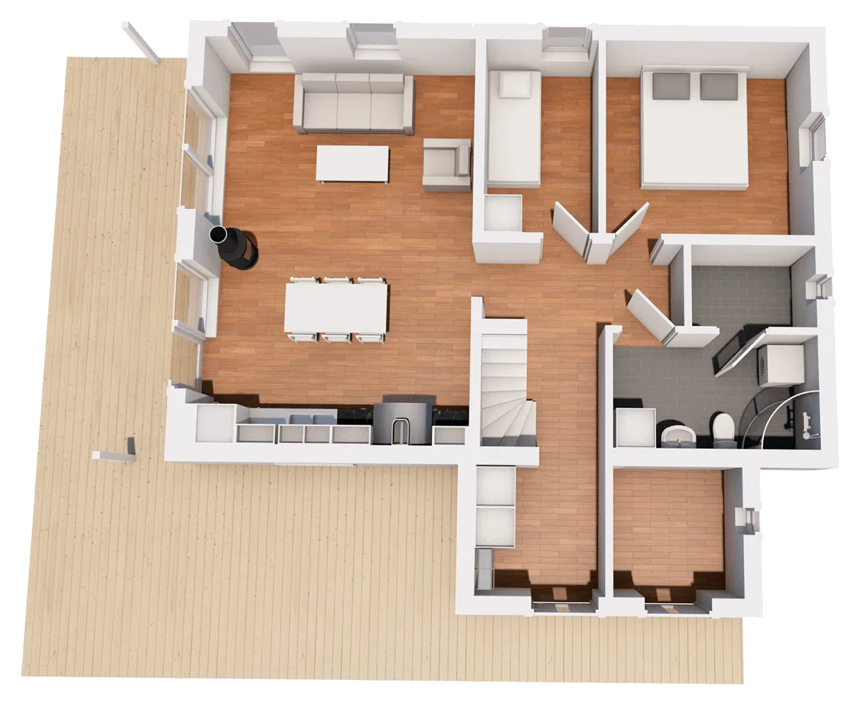 Klöverfors 89 loft planritning 1