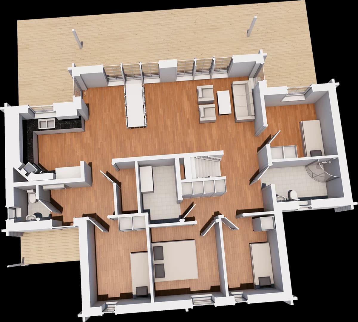Strycksele 161 loft planritning 1