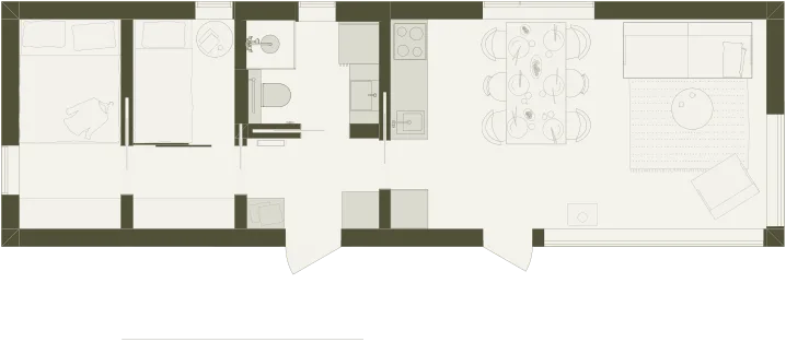Klara 50 Elegant planritning