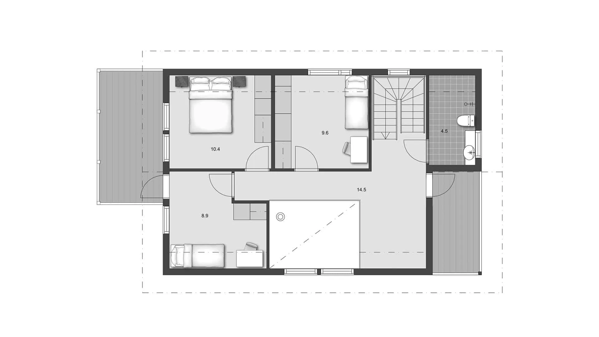 Timmerhus Kirjola 148 planritning