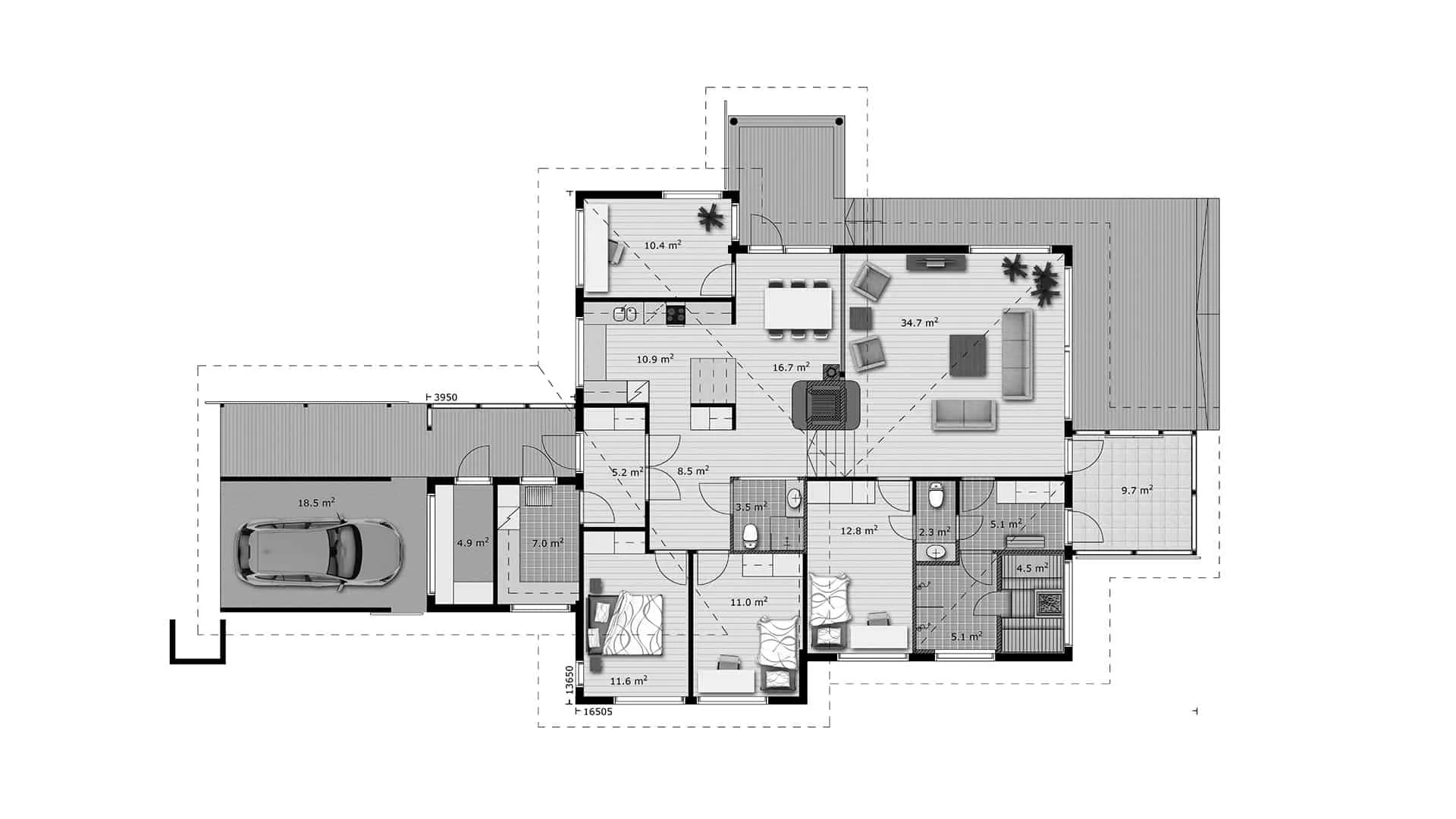 Timmerhus Nouka 173 planritning