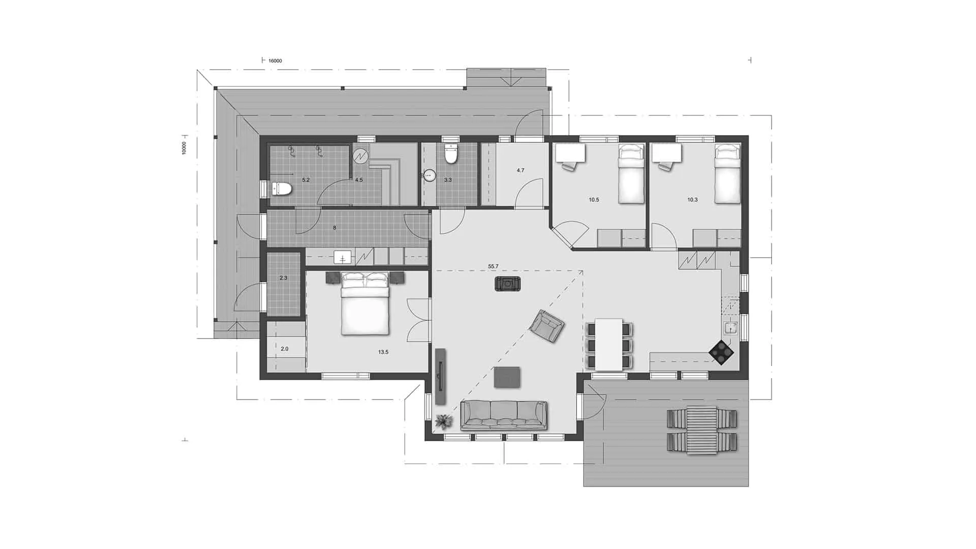 Timmerhus Pehkola 138 planritning