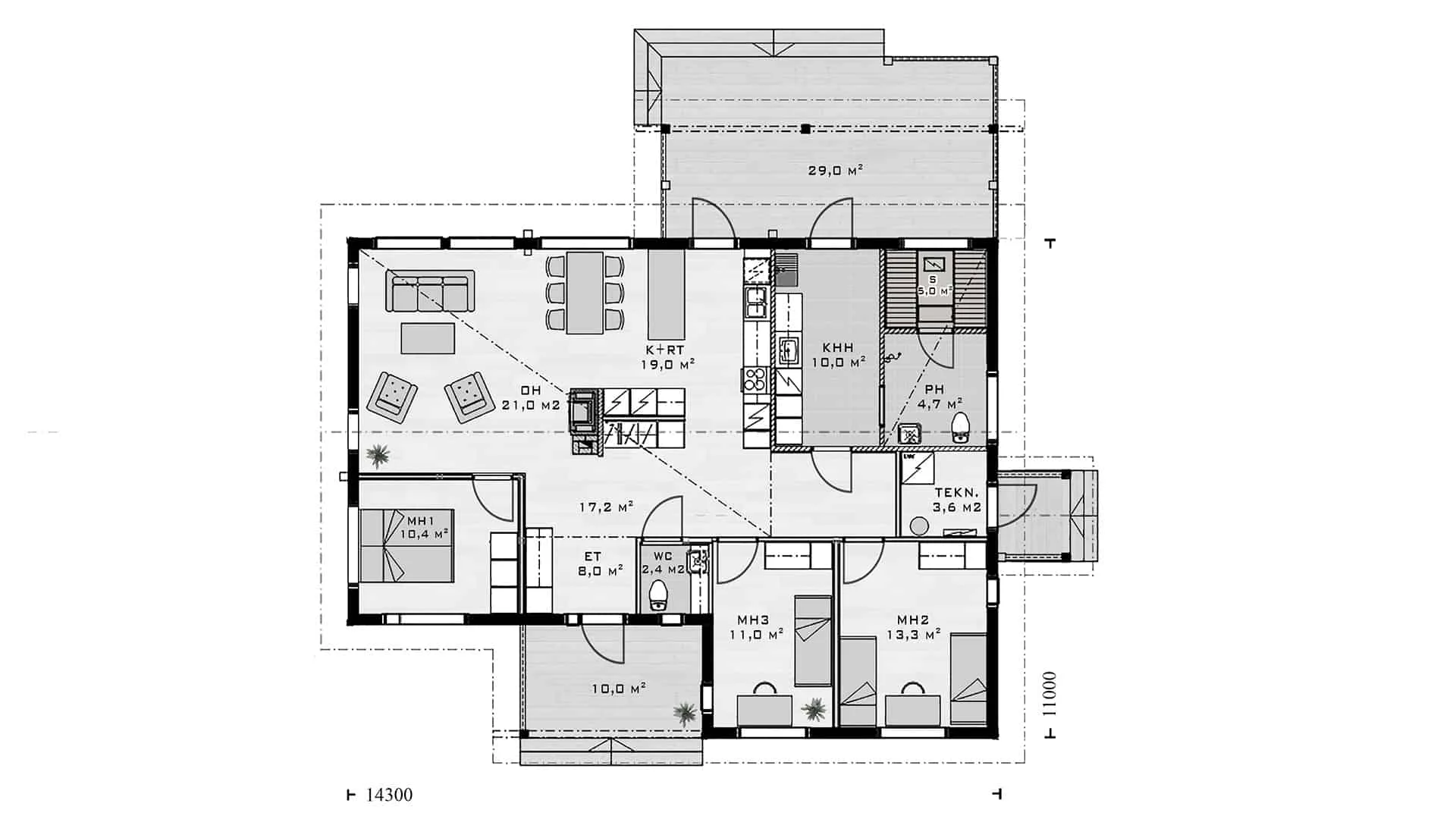 Timmerhus Siimes 138 planritning