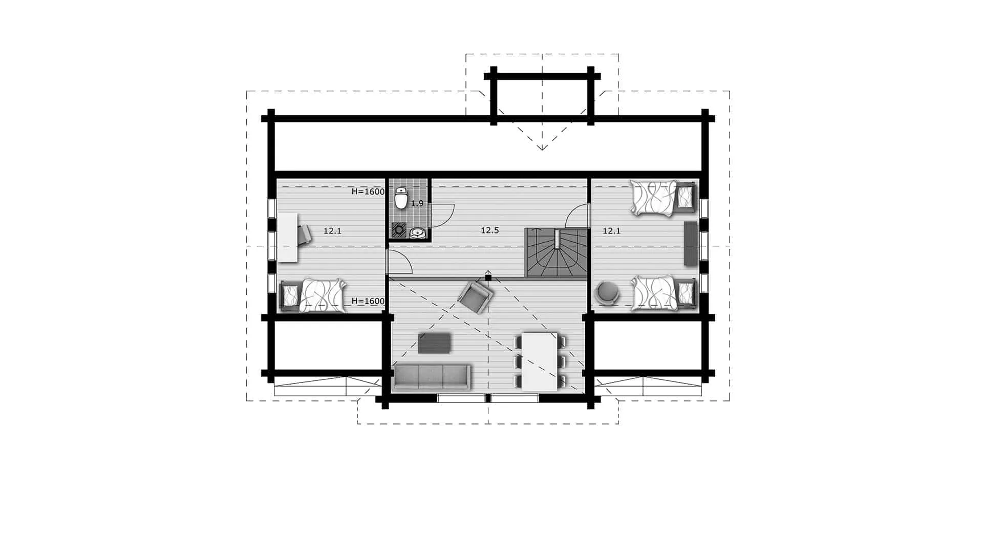 Timmerhus Suvela 142 planritning