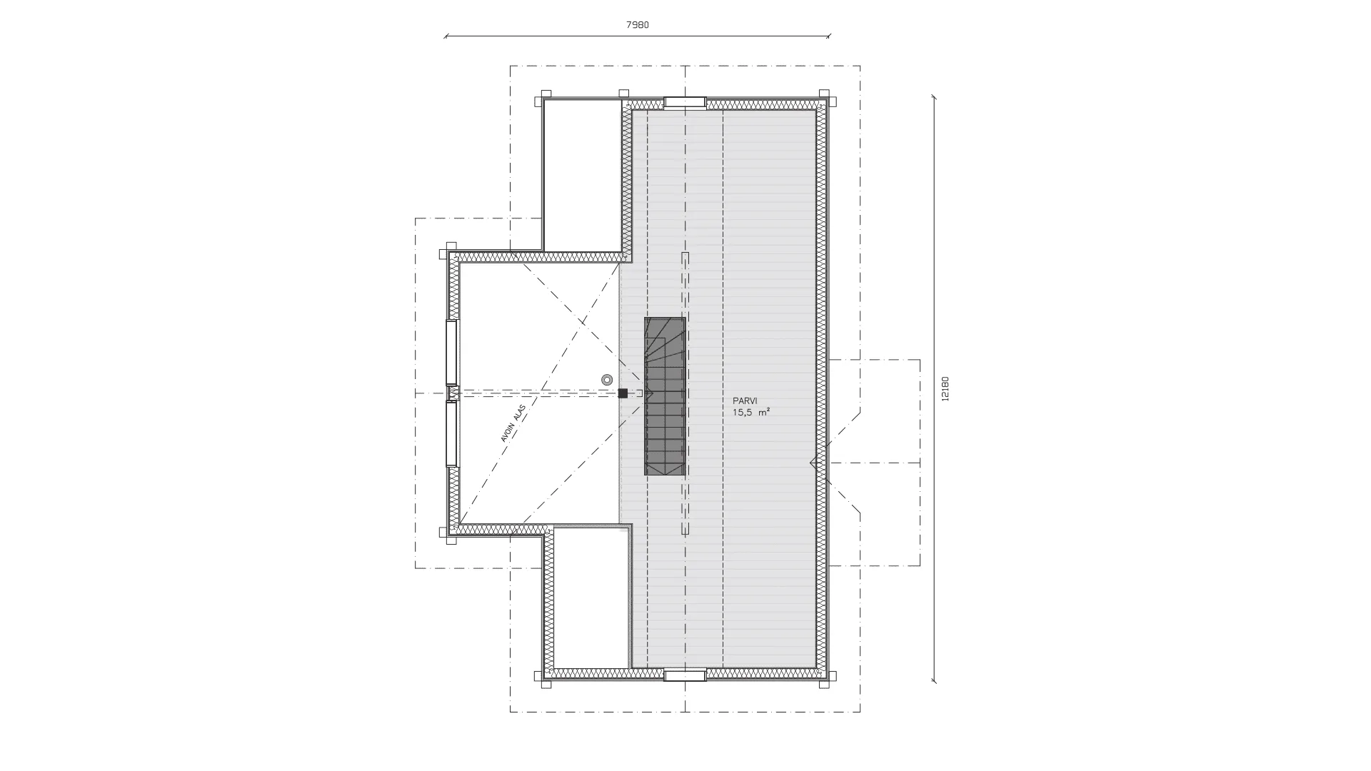 Timmervilla Kouta 97P planritning