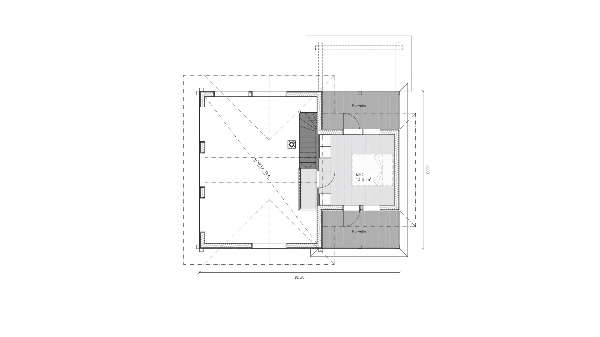Timmervilla Soidinniemi 100P planritning