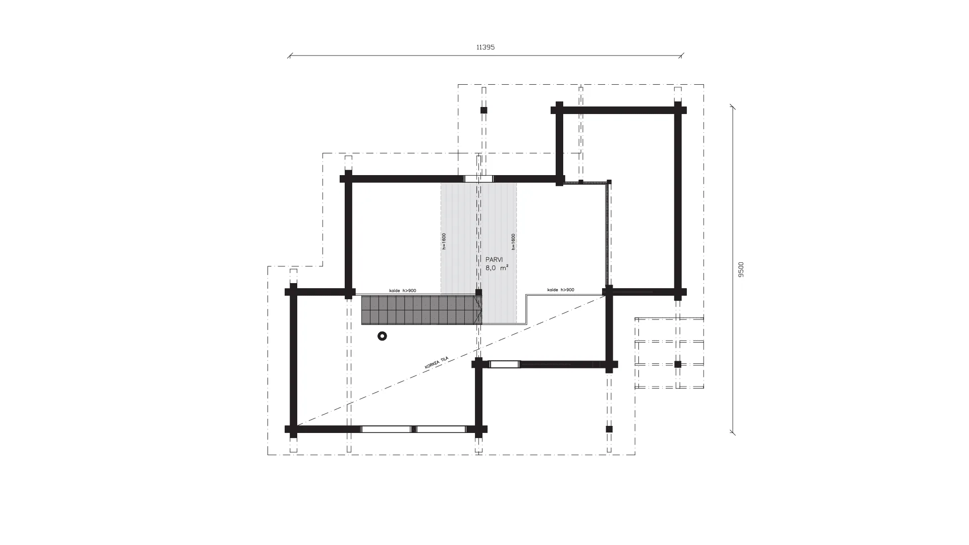 Timmervilla Ukkola 81P planritning
