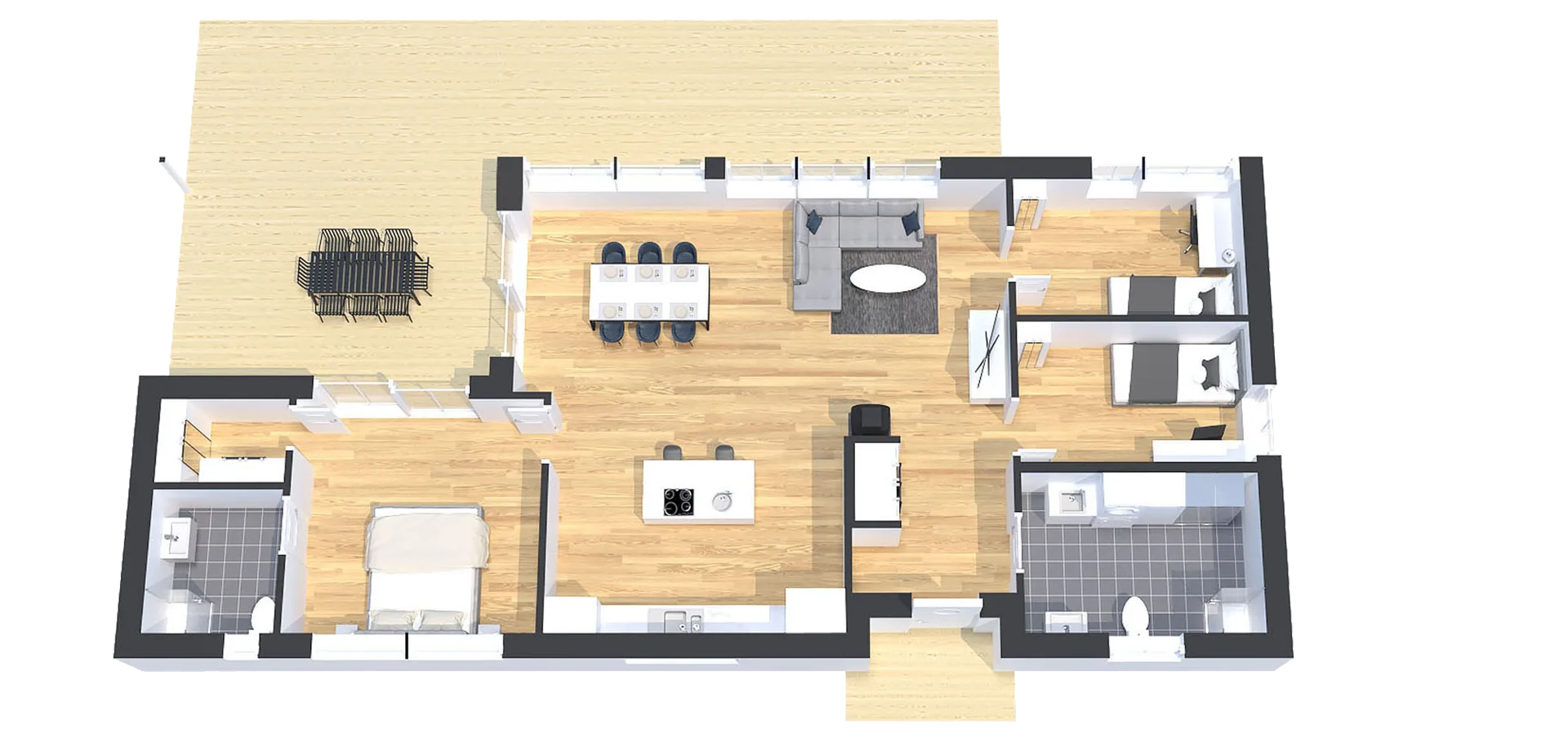Bottenplan modell 100kvm