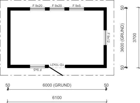 Attefallshus 23m²